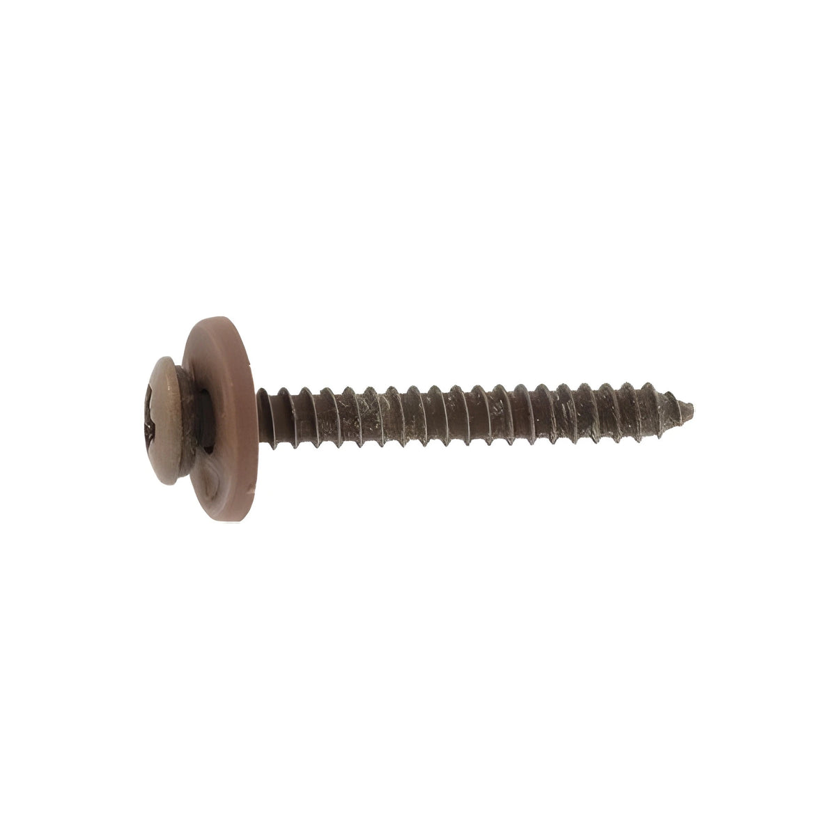 Fensterbankschrauben Edelstahl braun RAL 8017 3,9 x 19 mm mit Kreuzschlitz