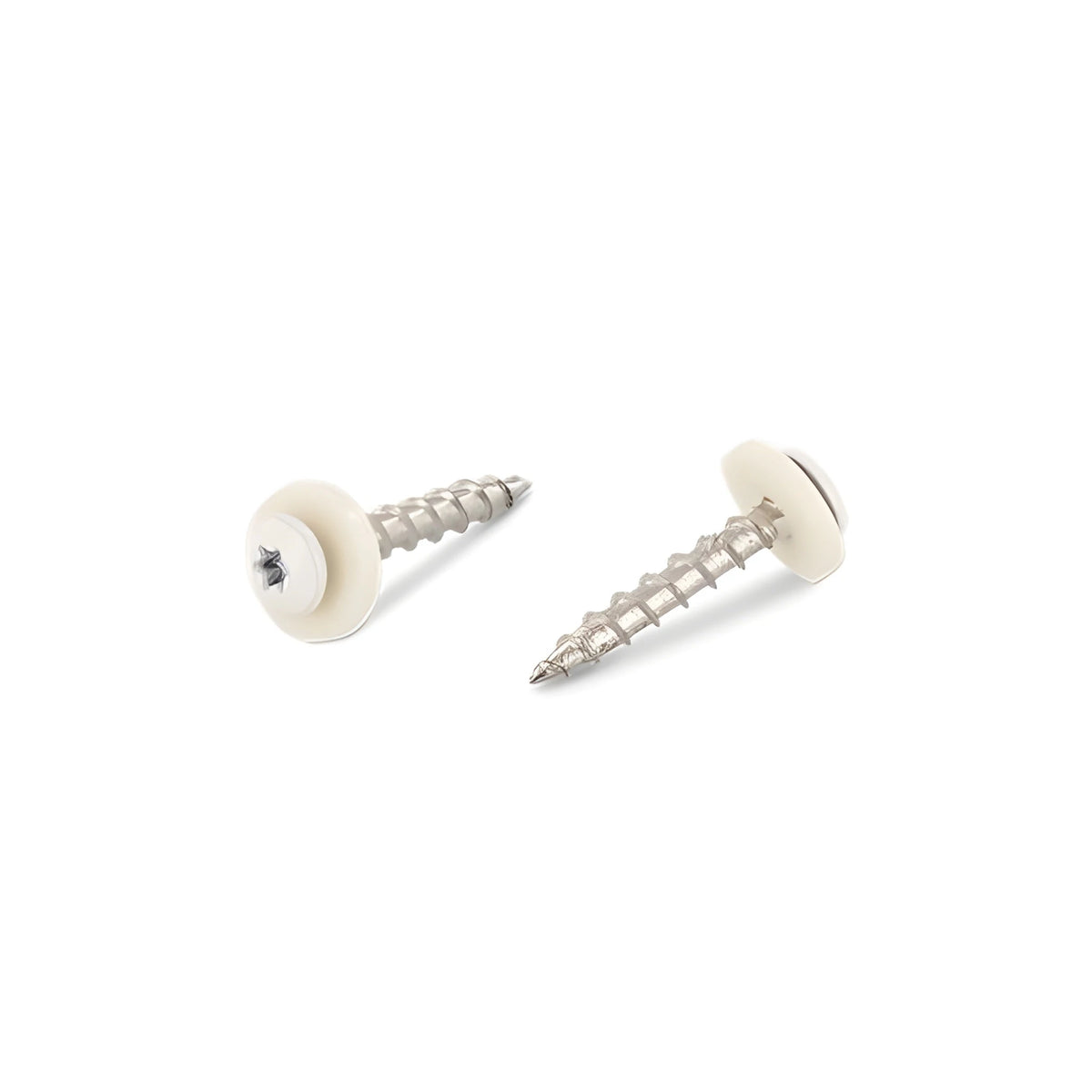 Fensterbankschrauben Edelstahl weiß RAL 9003 3,9 x 19 mm mit TORX 15
