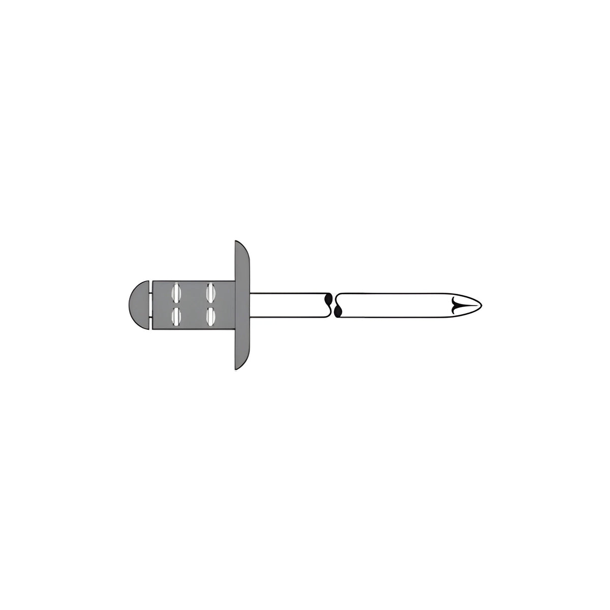 Alu/Edelstahl 4,0  x 10,0 mm Graualuminium RAL 9007