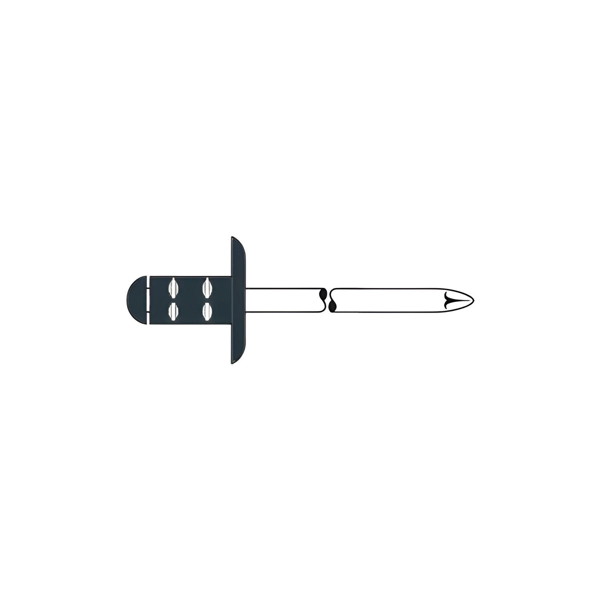 Alu/Edelstahl 3,2 x 8,0 mm Anthrazitgrau RAL 7016