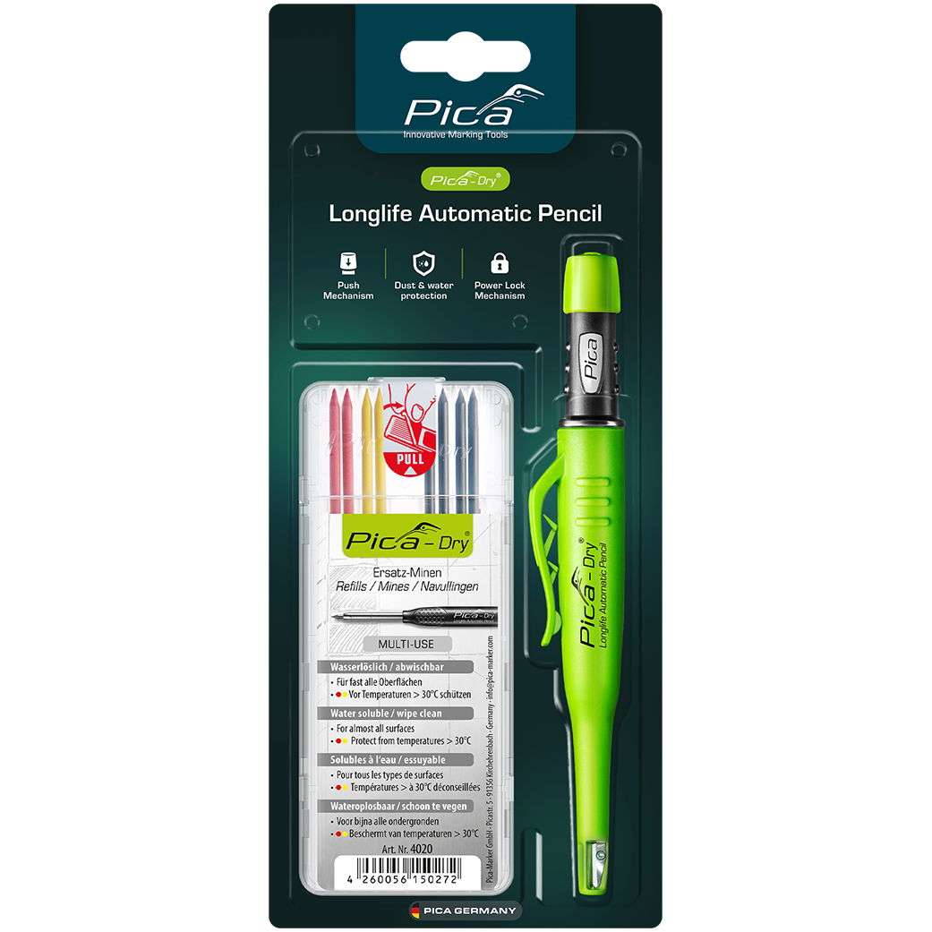 PICA Tieflochmarker PICA DRY + Minenset Graphit