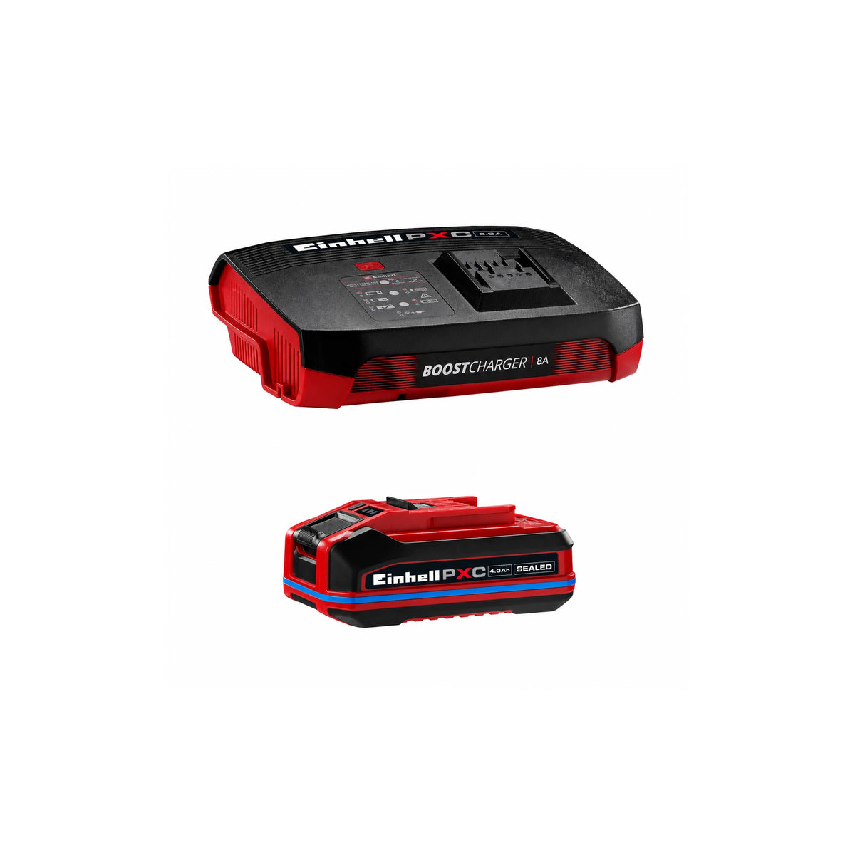 EINHELL ACC PXC-Starter-Kit 4,0Ah SEALED&8A Boostcharger