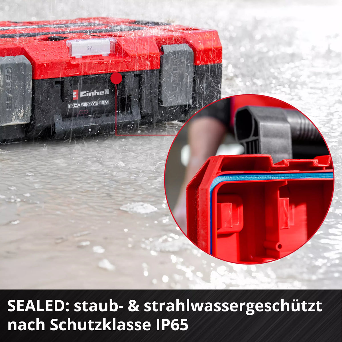 EINHELL ACC Systemkoffer E-Case L mit Rädern SEALED