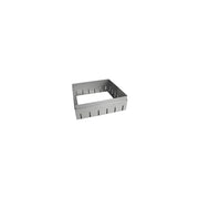Edelstahl Kiesrahmen eckig 210 x 210 mm höhenverstellbar
