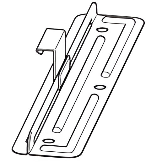 Edelstahl Spezial-Schiebehafte für Winkel-Maschinenfalz Höhe 30 mm