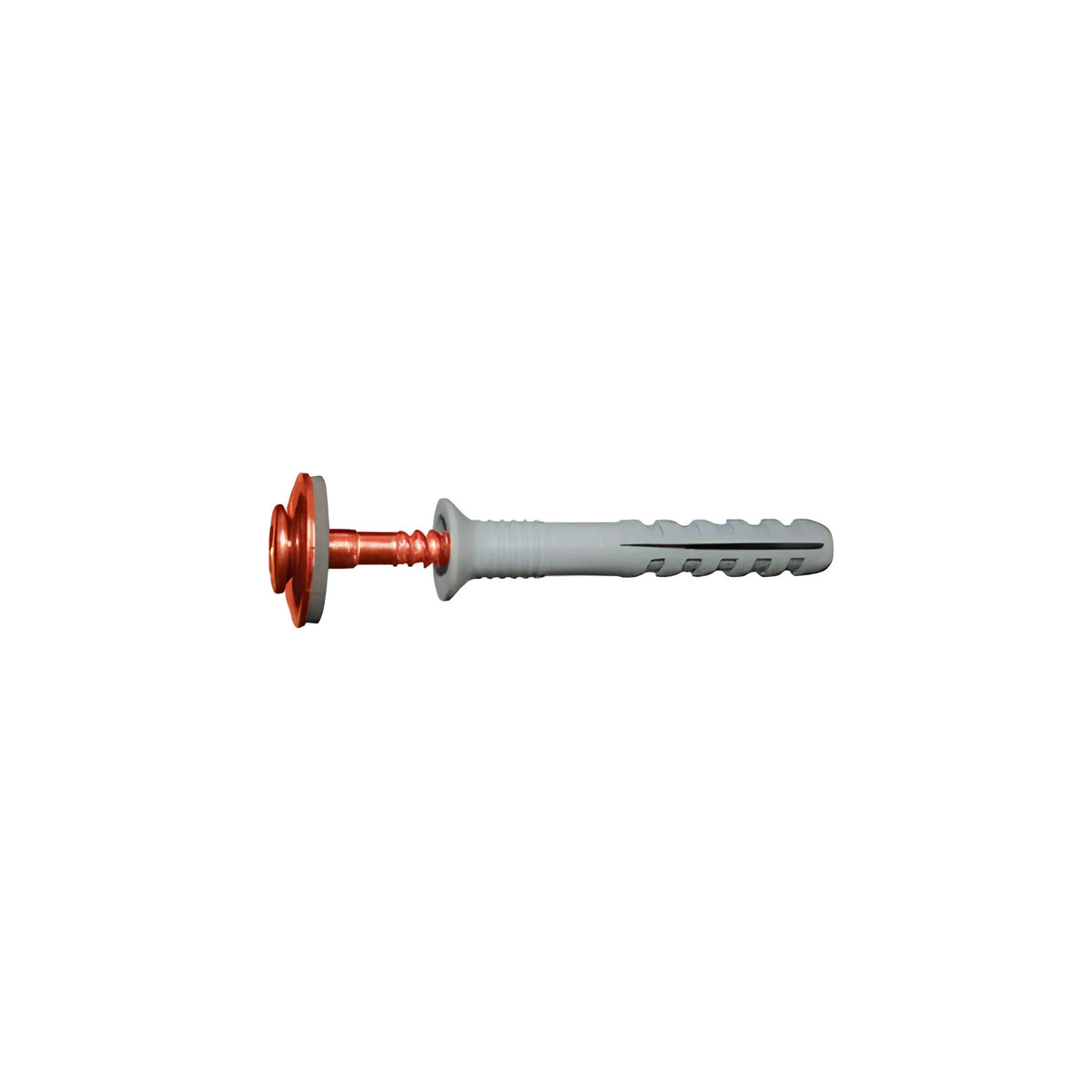 Edelstahl verkupfert Spenglerschraube 6,0 x 60 mm Kreuzschlitz mit vormontiertem Nylondübel