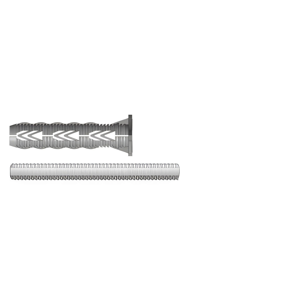 DREHFIX Schnellmontagedübel für die Rohrschellenmontage M10 x 200 mm für Beton und feste Werkstoffe
