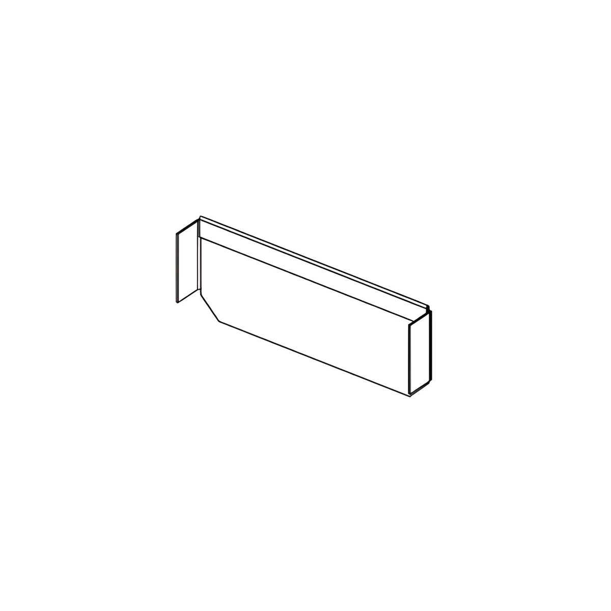 Edelstahl Endstück 150 mm