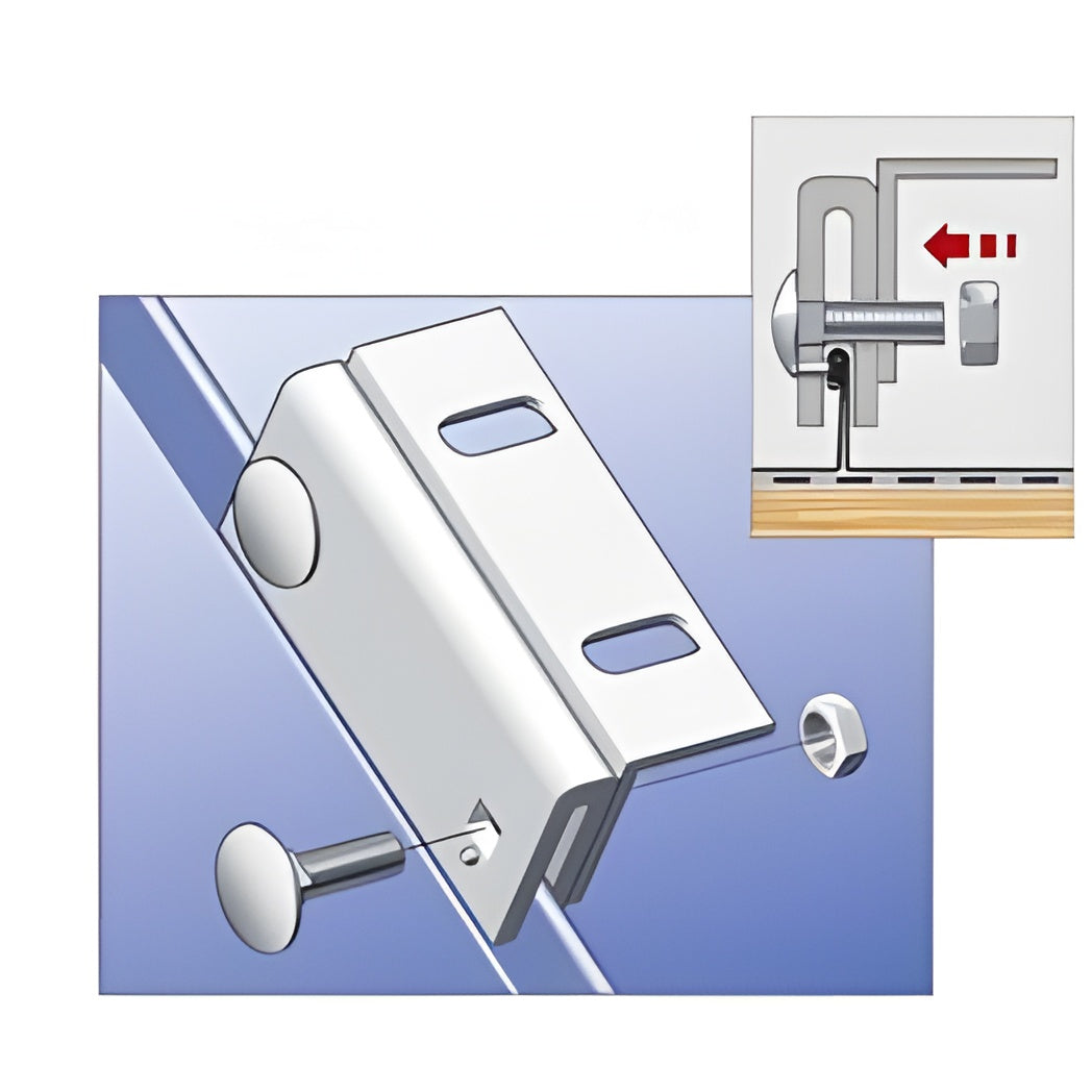 Aluminium Klemmfaust mit Winkel