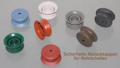 Sicherheits-Abdeckkappe hellgrau