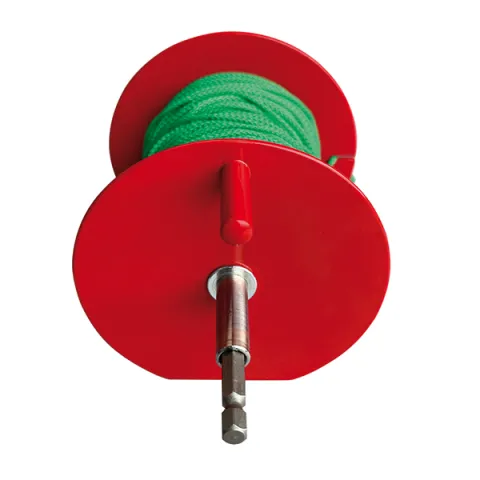 Rinnenschnur-Abroller Metall mit Bohrfutter