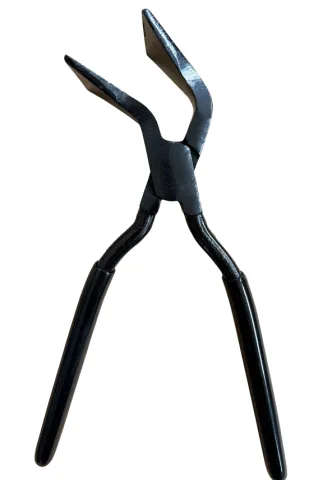 Falzzange mit Skala 45° gebogen, PVC-Griff, durchgesteckt, 60 mm