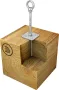Edelstahl- Anschlagpunkt für Holz 150 mm in Seilsicherungssysteme