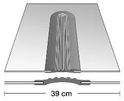 Edelstahl 1-Kopf Dila 850 mm