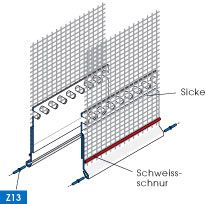 Blechanschlussprofilleiste für Vollwärmeschutz