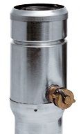 Zink Regenwassersammler 87 mm mit Schlauchgarnitur